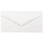 JAM Paper Booklet Envelopes, #7 3/4 Monarch, V-Flap, Gummed Seal, Strathmore Bright White, Pack Of 25