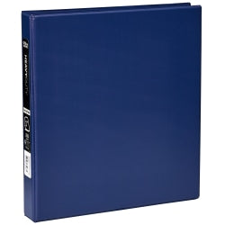 Office Depot Brand, Heavy-Duty 3-Ring Binder, 1in D-Rings, 49% Recycled, Navy