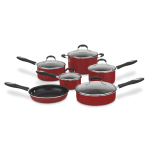 Cuisinart Non-Stick 11-Piece Cookware Set, Red