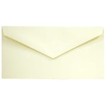 JAM Paper Booklet Envelopes, #7 3/4 Monarch, Straight Flap, Gummed Seal, Strathmore Ivory, Pack Of 25