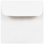 JAM Paper Square Mini Envelopes, 2 3/8in x 2 3/8in, Gummed Seal, White, Pack Of 25