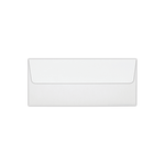 LUX #10 Foil-Lined Square-Flap Envelopes, Peel & Press Closure, White/Red, Pack Of 1,000