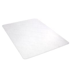 Deflecto Earth Source Chair Mat For Hard Floors, Straight Edge, 46in x 60in, Clear