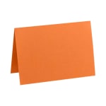 LUX Folded Cards, A1, 3 1/2in x 4 7/8in, Mandarin Orange, Pack Of 50