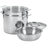 Cuisinart Chefs Classic 4-Piece 12-Quart Pasta/Steamer Set, Silver