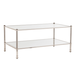 Monarch Specialties Accent Table With Side Drawer, Dark Taupe/Chrome