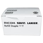 Ricoh Type S4 Round Ring Supply, LT 100, 1-1/2in, 52 Rings Per Set, White, Pack Of 5 Sets