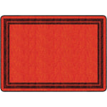 Flagship Carpets Double-Border Rectangular Rug, 72in x 100in, Red