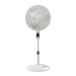 Lasko 3-Speed Stand Fan with Remote Control, 47inH x 17inW x 18inD, White