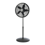 Lasko Elegance And Performance 18in 3-Speed Pedestal Fan, 54.5inH x 20.5inW x 20.5inD, Black