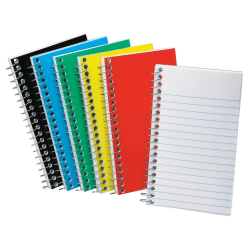 Just Basics Spiral Notebook, 8in x 10-1/2in, College Ruled, 70 Sheets, Black