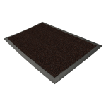 Genuine Joe Ultraguard Indoor Wiper/Scraper Floor Mat, 3ft x 5ft, Chocolate