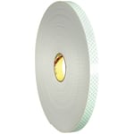 3M 4008 Double-Sided Foam Tape, 3in Core, 2in x 36 Yd., Natural