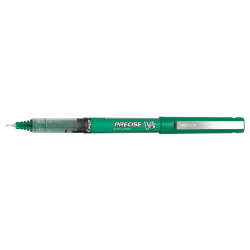 Pilot Precise V5 Rollerball Pens, Extra-Fine Point, Green Ink, Pack Of 12 Pens