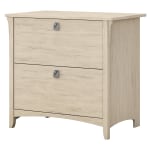 Bush Business Furniture Salinas 31-3/4inW x 20inD Lateral 2-Drawer File Cabinet, Antique White, Standard Delivery