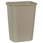 Rubbermaid Durable Polyethylene Wastebasket, 10 1/4 Gallons (38.8L), Beige