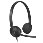 Logitech H340 USB Headset, Black