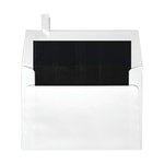 LUX Square Envelopes, 6 1/2in x 6 1/2in, Self-Adhesive, Black/White, Pack Of 250