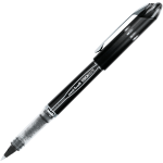 uni-ball Vision Elite Rollerball Pens, 0.5 mm, Light Gray Barrel, Black Ink