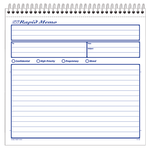 Adams Rapid Memo Book, 8 1/2in x 8 1/4in, 50 Sheets