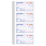 Adams Carbonless 2-Part Spiral Money/Rent Receipt Book, 11in x 5 1/4in, Book Of 200 Sets