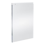 Azar Displays Wall-Mount U-Frame Acrylic Sign Holders, 14in x 8 1/2in, Clear, Pack Of 10