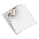 Domtar Carbonless Continuous Forms, 3-Part, 9 1/2in x 11in, White/Canary/Pink, Carton Of 1,200 Forms