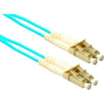 eNet Components - Patch cable - LC multi-mode (M) to LC multi-mode (M) - 3 m - fiber optic - duplex - 50 / 125 micron - OM3 - aqua