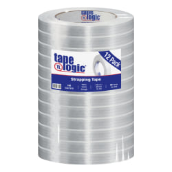 Tape Logic 1300 Strapping Tape, 3/4in x 60 Yd., Clear, Case Of 12