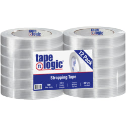 Tape Logic 1300 Strapping Tape, 1in x 60 Yd., Clear, Case Of 12