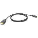 SIIG MicroHD - 1 Meter HDMI Cable Adapter - 3.28 ft HDMI A/V Cable - First End: 1 x 19-pin HDMI Digital Audio/Video - Male - Second End: 1 x 19-pin Micro HDMI Type D Digital Audio/Video - Male - Shielding - Black - 1