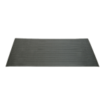 SKILCRAFT Vinyl Ribbed Anti-Fatigue Mat, 36in x 60in, Black (AbilityOne 7220-01-616-3624)