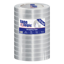 Tape Logic 1500 Strapping Tape, 3/4in x 60 Yd., Clear, Case Of 12