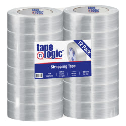 Tape Logic 1500 Strapping Tape, 2in x 60 Yd., Clear, Case Of 12