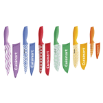 Cuisinart Printed 12-Piece Knife Set With Blade Guards, Assorted Colors