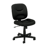 HON Basyx ValuTask Low-Back Task Chair, Black