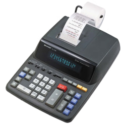 Sharp EL-2196BL Printing Calculator, Black