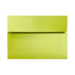 LUX Invitation Envelopes, #4 Bar (A1), Gummed Seal, Glowing Green, Pack Of 500