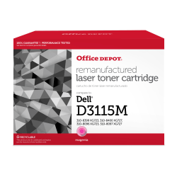 Office Depot Brand Remanufactured Magenta Toner Cartridge Replacement For Dell RF013, ODD3115M