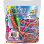 Alliance Rubber Brites File Bands, Assorted, Bag Of 50