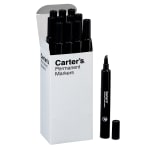 Avery Carters Permanent Markers, Chisel Tip, Large Desk-Style Size, Black