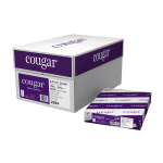 Cougar Digital Printing Paper, Letter Size (8 1/2in x 11in), 98 (U.S.) Brightness, 100 Lb Text (148 gsm), FSC Certified, 250 Sheets Per Ream, Case Of 10 Reams