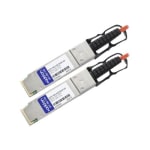 AddOn 0.5m Industry Standard QSFP+ AOC - Network cable - QSFP+ to QSFP+ - 0.5 m - fiber optic - active