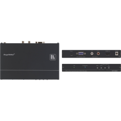 Kramer Computer Graphics Video & HDTV to HDMI ProScale Digital Scaler - Functions: Video Scaling, Image Freeze - 1920 x 1080 - VGA - USB - Audio Line In - External