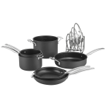 Cuisinart Anodized Non-Stick 11-Piece Cookware Set, Dark Brown