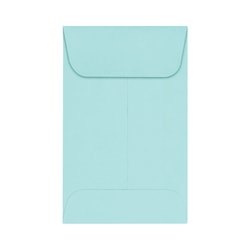 LUX Coin Envelopes, #1, Gummed Seal, Seafoam, Pack Of 1,000