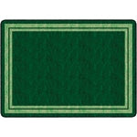 Flagship Carpets Double-Border Rectangular Rug, 72in x 100in, Clover Green