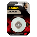 Scotch Foam Mounting Tape, 1in x 50in, White