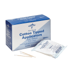 Medline Cotton Tip Applicators, 3in, Nonsterile, White, Box Of 1000