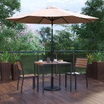 Flash Furniture Lark 5-Piece All-Weather Deck/Patio Set, Tan